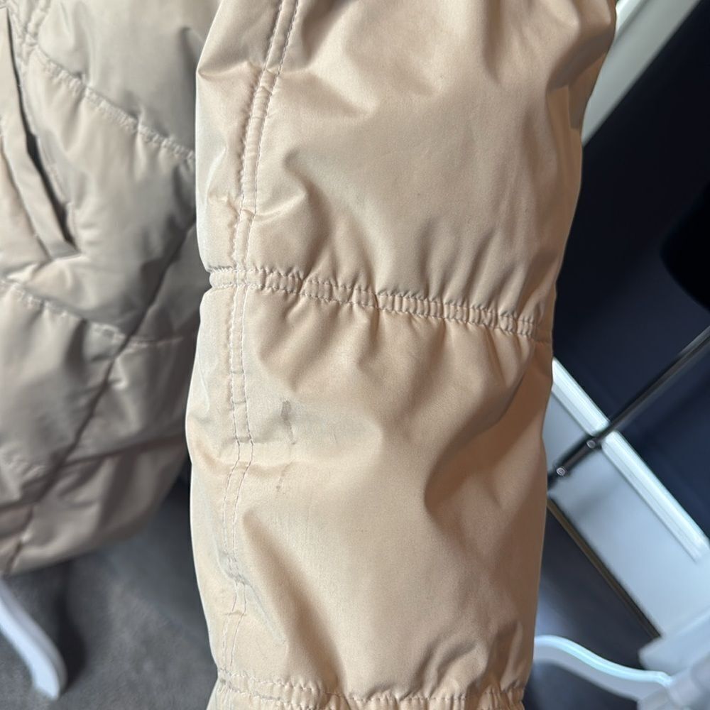 Vintage Beige Hooded Puffer Coat 725 Originals Mid Length Size EU44 (L/XL) *READ - Picture 14 of 15